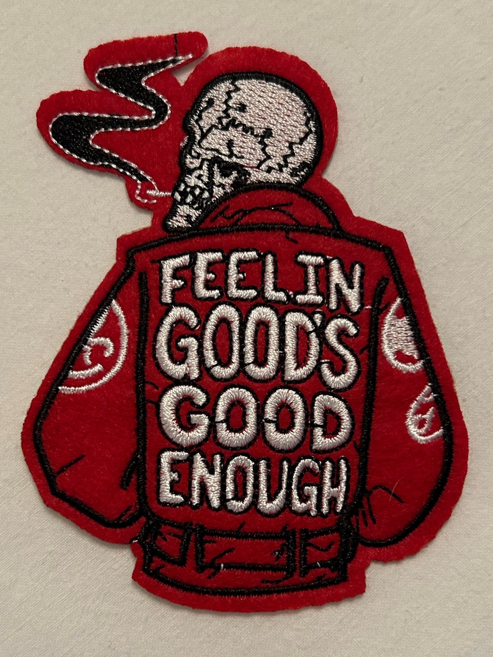 Punk Skater Grunge Bare Minimum Iron On Patch